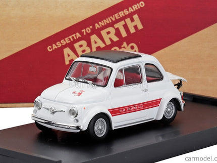Fiat 500 Abarth 695SS 1968 1:43 Brumm biela červená