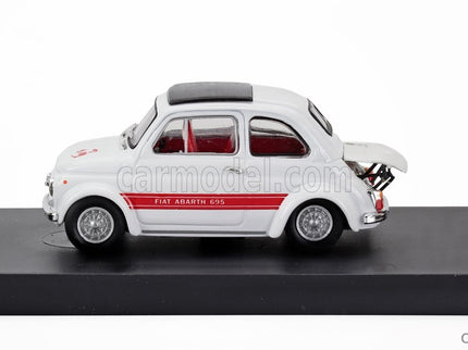 Fiat 500 Abarth 695SS 1968 1:43 Brumm biela červená