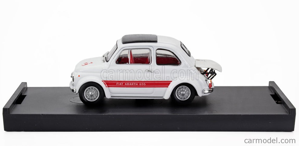 Fiat 500 Abarth 695SS 1968 1:43 Brumm biela červená