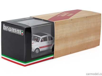 Fiat 500 Abarth 695SS 1968 1:43 Brumm biela červená
