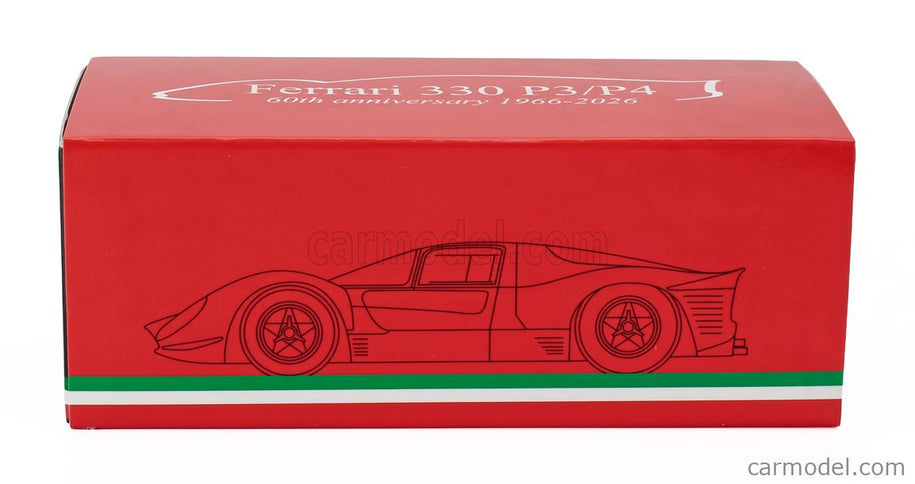 Ferrari 330P4 4.0L V12 Spider Team Spa Ferrari Sefac N°20 24h Le Mans 1967 Chris Amon - Nino Vaccarella 1:43 Brumm červená