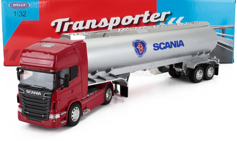 SCANIA | R730 V8 TANKER TRUCK 2011 | RED SILVER