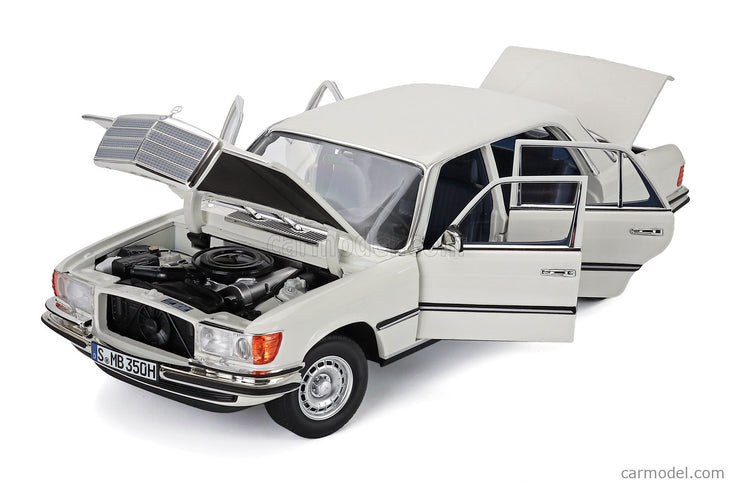 Mercedes Benz S-Class 350SEL (W116) 1976 1:18 Norev biela