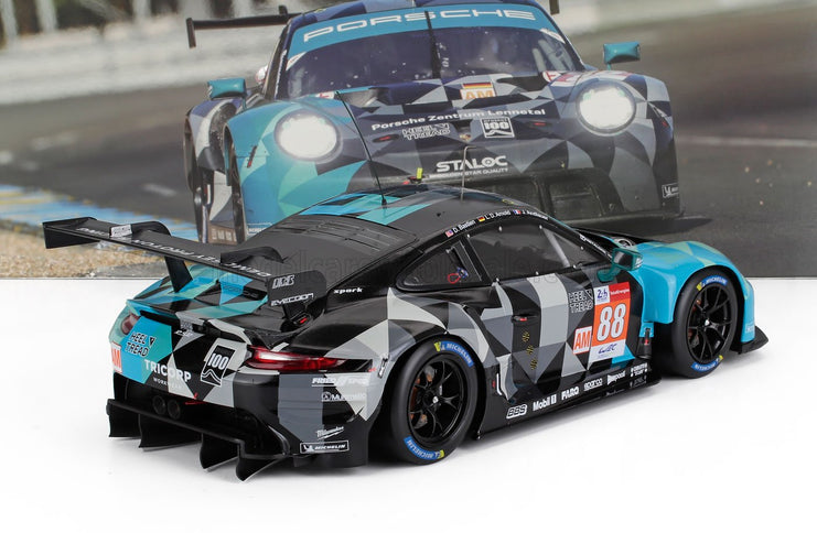 PORSCHE | 911 991-2 4.2L RSR-19 TEAM DEMPSEY-PROTON RACING N 88 24h LE MANS 2021 JULIEN ANDLAUER - LANCE DAVID ARNOLD - DOMINIQUE BASTIEN | LIGHT BLUE BLACK GREY