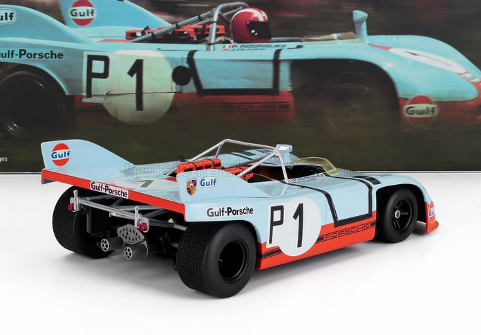 PORSCHE | 908/3 SPIDER TEAM GULF N 1 2nd 1000km NURBURGRING 1971 PEDRO RODRIGUEZ - JO SIFFERT | LIGHT BLUE ORANGE