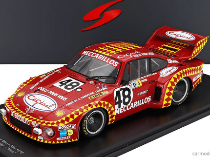 Porsche 935 3.0L Turbo Team Mecarillos Cegecol N°48 24h Le Mans 1978 Claude Haldi - Herbert Muller - Nick Mcgranger "nico" 1:18 Spark Model červená žltá