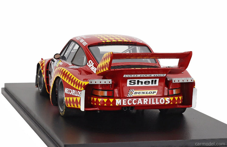 Porsche 935 3.0L Turbo Team Mecarillos Cegecol N°48 24h Le Mans 1978 Claude Haldi - Herbert Muller - Nick Mcgranger "nico" 1:18 Spark Model červená žltá