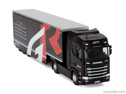 Scania S-Series Nákladiak Car Transporter Team Toyota GR Racing Rally 2024 1:43 IXO Models čierna