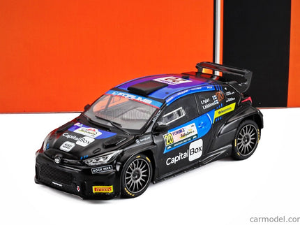 Toyota Yaris GR RALLY2 Team Printsport Racing N°20 Rally Japan 2024 Sami Pajari - Enni Malkonen 1:43 IXO Models matná čierna