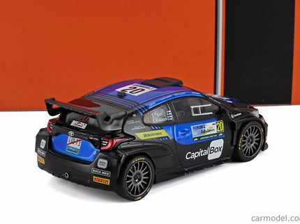 Toyota Yaris GR RALLY2 Team Printsport Racing N°20 Rally Japan 2024 Sami Pajari - Enni Malkonen 1:43 IXO Models matná čierna