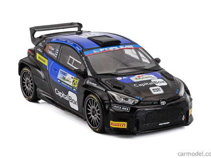 Toyota Yaris GR RALLY2 Team Printsport Racing N°20 Rally Japan 2024 Sami Pajari - Enni Malkonen 1:43 IXO Models matná čierna