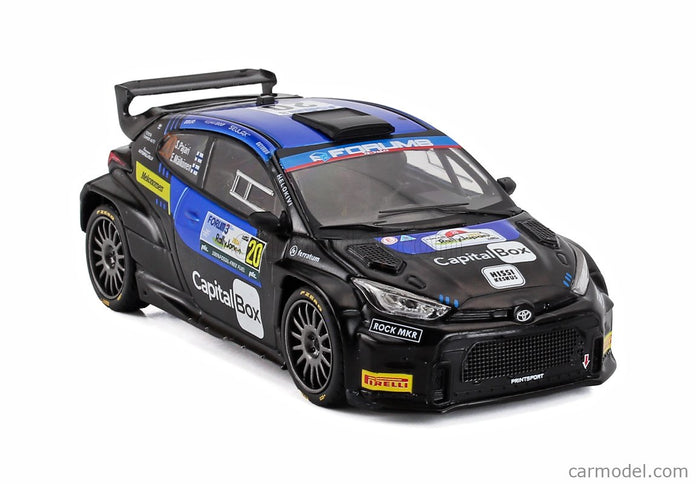 Toyota Yaris GR RALLY2 Team Printsport Racing N°20 Rally Japan 2024 Sami Pajari - Enni Malkonen 1:43 IXO Models matná čierna