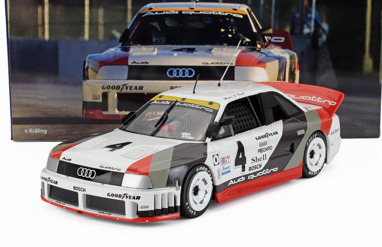 AUDI | 90 QUATTRO TEAM AUDI SPORT N 4 IMSA SEARS POINT 1989 HANS JOACHIM STUCK | WHITE GREY RED