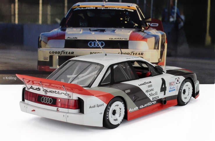AUDI | 90 QUATTRO TEAM AUDI SPORT N 4 IMSA SEARS POINT 1989 HANS JOACHIM STUCK | WHITE GREY RED