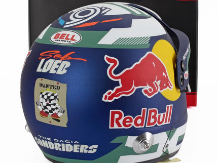 BELL HELMET | CASCO HELMET SEBASTIAN LOEB TEAM THE DACIA SANDRIDERS N 219 RALLY DAKAR 2025 | BLUE YELLOW RED