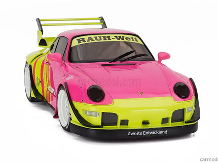 Porsche 911 993 RWB Bodykit Coupe 2024 1:18 Solido ružová žltá