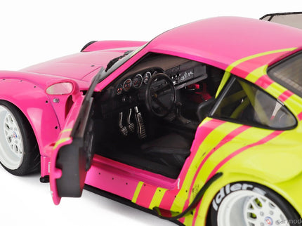 Porsche 911 993 RWB Bodykit Coupe 2024 1:18 Solido ružová žltá