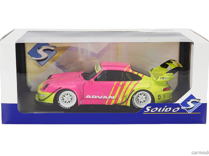 Porsche 911 993 RWB Bodykit Coupe 2024 1:18 Solido ružová žltá