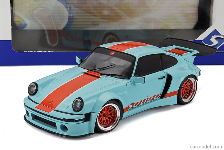 Porsche 911 930 3.0L Solido Racing Coupe 2026 1:18 Solido modrá oranžová