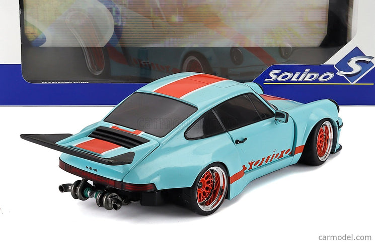 Porsche 911 930 3.0L Solido Racing Coupe 2026 1:18 Solido modrá oranžová