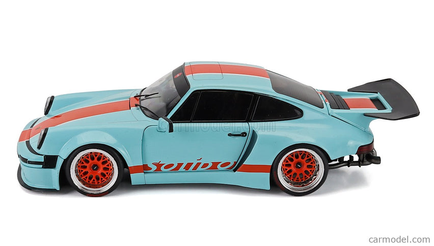Porsche 911 930 3.0L Solido Racing Coupe 2026 1:18 Solido modrá oranžová