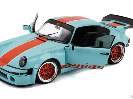Porsche 911 930 3.0L Solido Racing Coupe 2026 1:18 Solido modrá oranžová