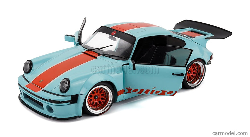 Porsche 911 930 3.0L Solido Racing Coupe 2026 1:18 Solido modrá oranžová