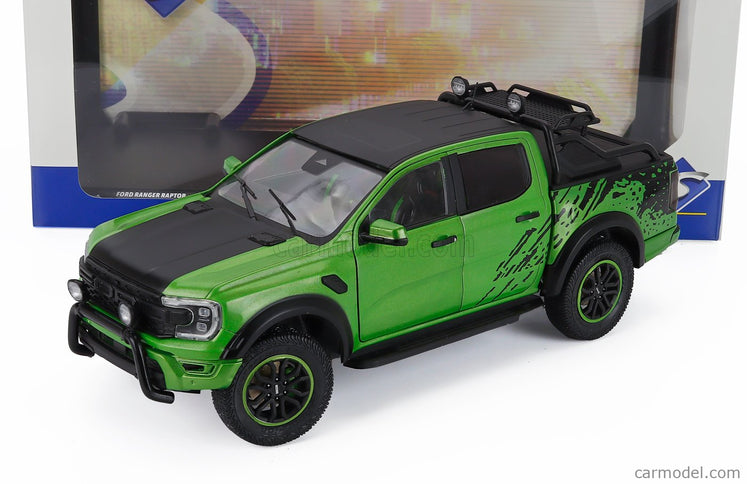 Ford Ranger Raptor Pick-UP Double Cabine 2024 1:18 Solido zelená čierna