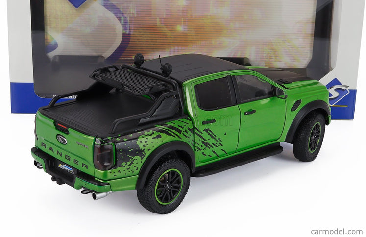 Ford Ranger Raptor Pick-UP Double Cabine 2024 1:18 Solido zelená čierna