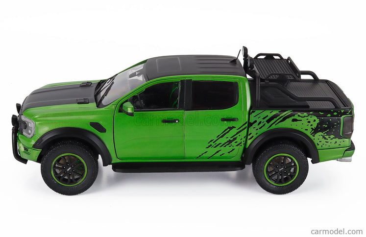 Ford Ranger Raptor Pick-UP Double Cabine 2024 1:18 Solido zelená čierna