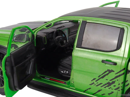 Ford Ranger Raptor Pick-UP Double Cabine 2024 1:18 Solido zelená čierna