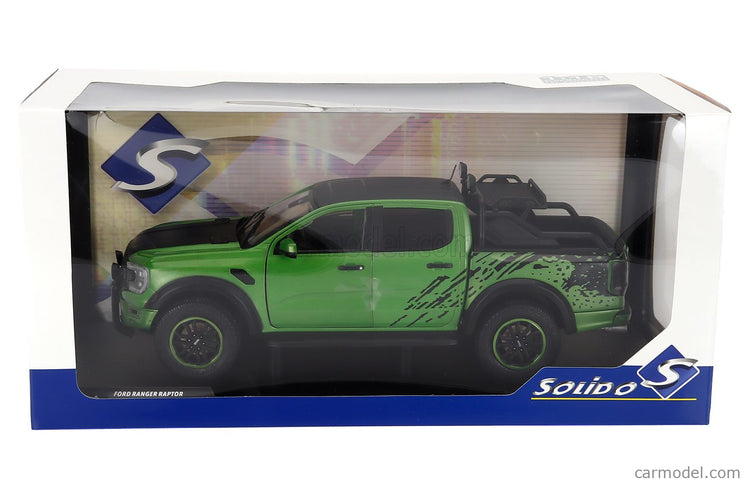 Ford Ranger Raptor Pick-UP Double Cabine 2024 1:18 Solido zelená čierna