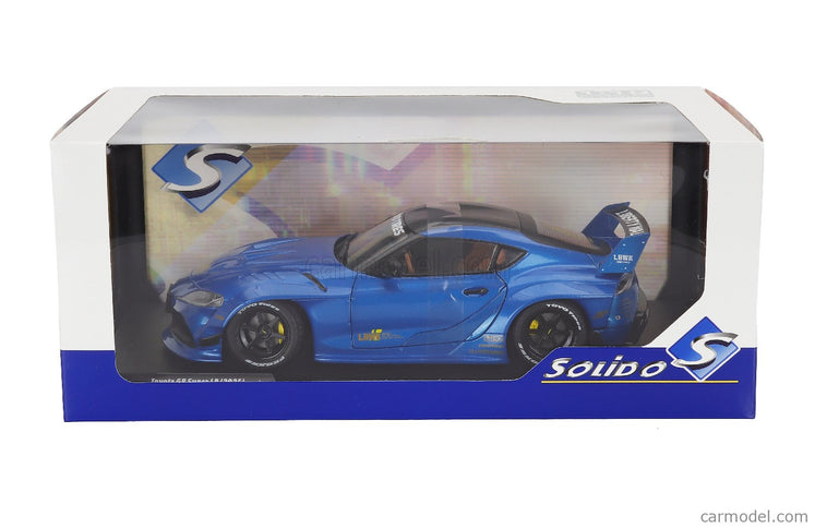Toyota GR Supra Liberty Walk Body Kit Coupe 2025 1:18 Solido modrá metalická