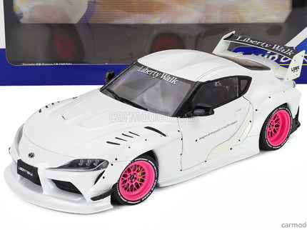 Toyota GR Supra Liberty Walk Body Kit Coupe 2025 1:18 Solido biela metalická