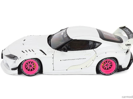 Toyota GR Supra Liberty Walk Body Kit Coupe 2025 1:18 Solido biela metalická