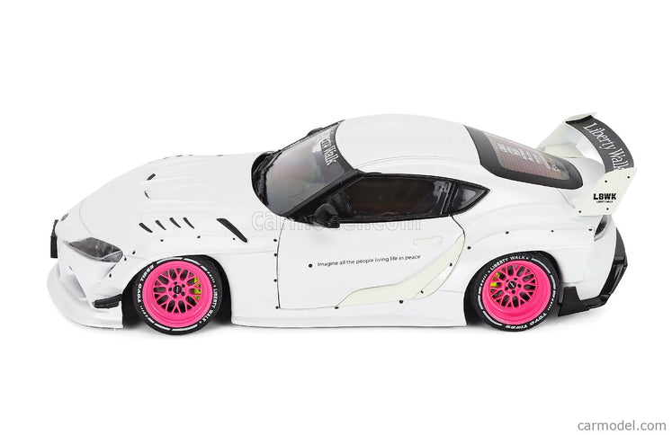 Toyota GR Supra Liberty Walk Body Kit Coupe 2025 1:18 Solido biela metalická