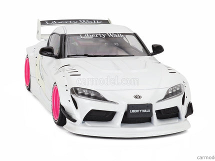 Toyota GR Supra Liberty Walk Body Kit Coupe 2025 1:18 Solido biela metalická