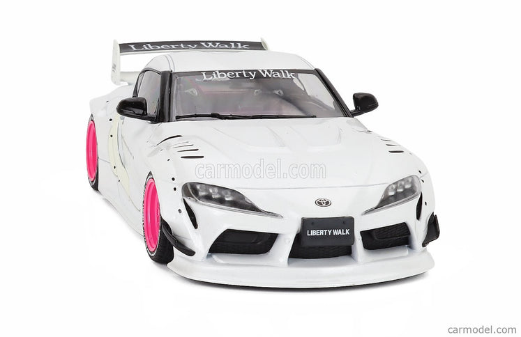 Toyota GR Supra Liberty Walk Body Kit Coupe 2025 1:18 Solido biela metalická