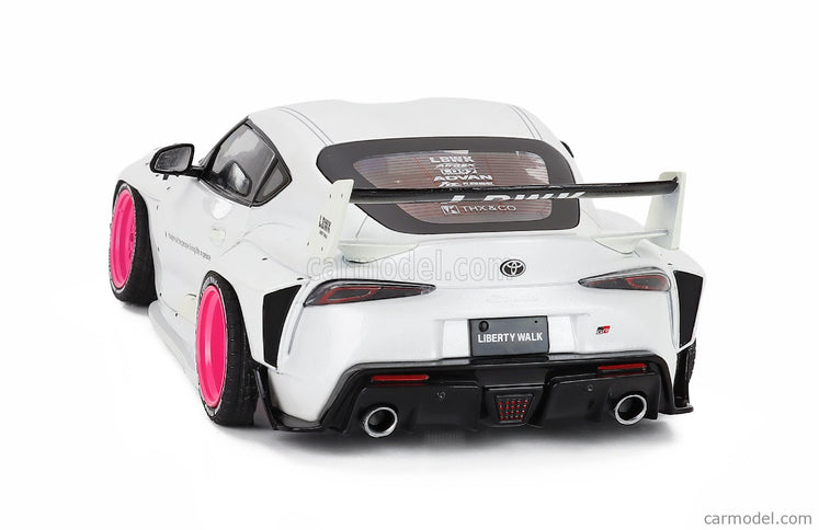 Toyota GR Supra Liberty Walk Body Kit Coupe 2025 1:18 Solido biela metalická