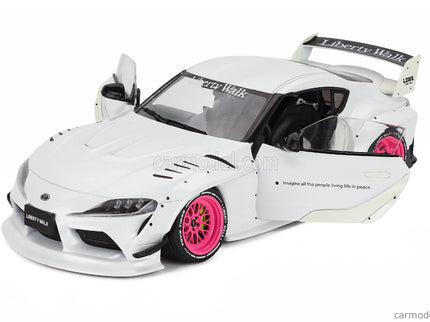 Toyota GR Supra Liberty Walk Body Kit Coupe 2025 1:18 Solido biela metalická