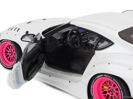 Toyota GR Supra Liberty Walk Body Kit Coupe 2025 1:18 Solido biela metalická