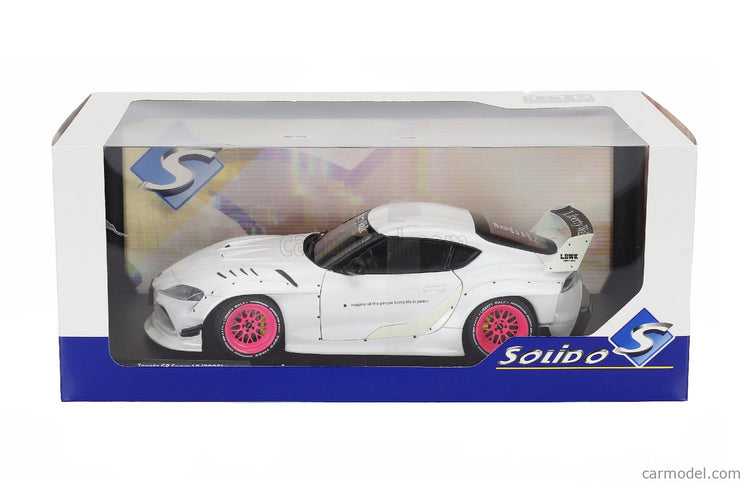 Toyota GR Supra Liberty Walk Body Kit Coupe 2025 1:18 Solido biela metalická