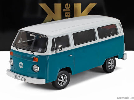 Volkswagen T2b Minibus 1972 - With Fuchs Disky 1:18 KK Scale modrá biela
