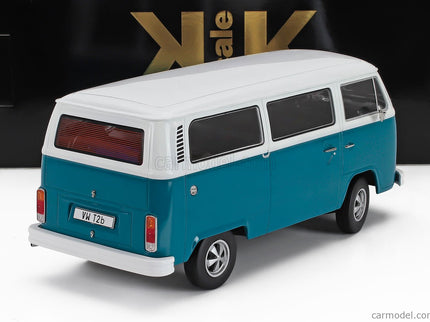 Volkswagen T2b Minibus 1972 - With Fuchs Disky 1:18 KK Scale modrá biela