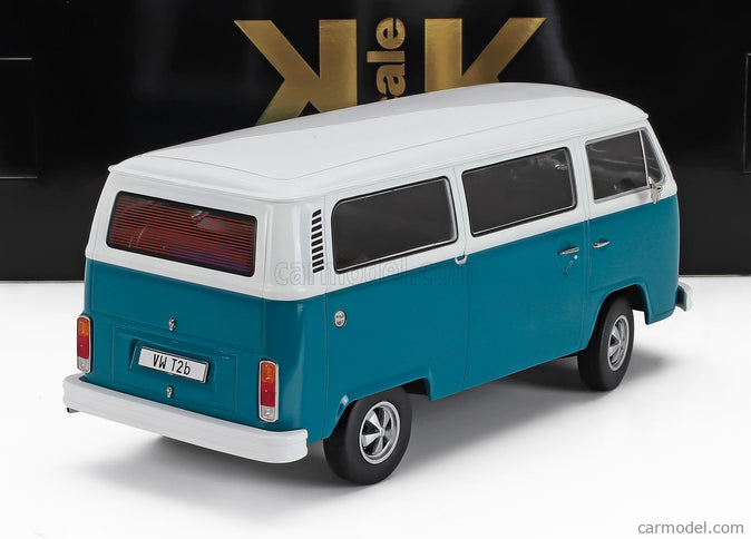 Volkswagen T2b Minibus 1972 - With Fuchs Disky 1:18 KK Scale modrá biela