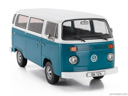 Volkswagen T2b Minibus 1972 - With Fuchs Disky 1:18 KK Scale modrá biela