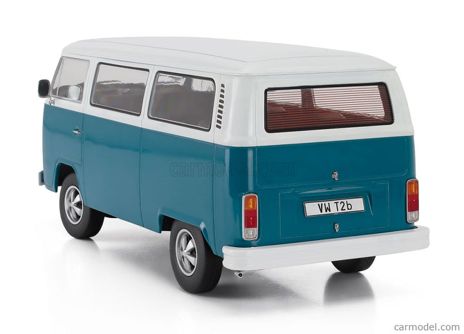Volkswagen T2b Minibus 1972 - With Fuchs Disky 1:18 KK Scale modrá biela
