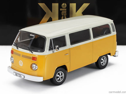 Volkswagen T2b Minibus 1972 - With Fuchs Disky 1:18 KK Scale žltá biela