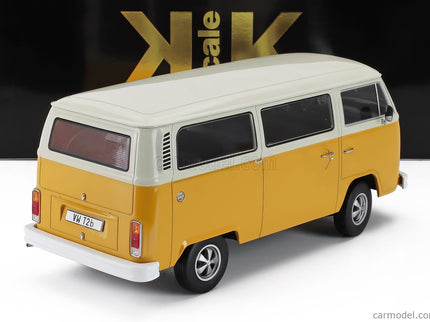 Volkswagen T2b Minibus 1972 - With Fuchs Disky 1:18 KK Scale žltá biela