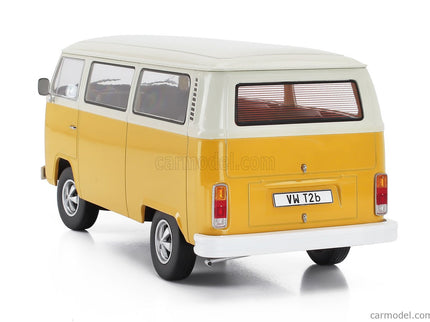 Volkswagen T2b Minibus 1972 - With Fuchs Disky 1:18 KK Scale žltá biela